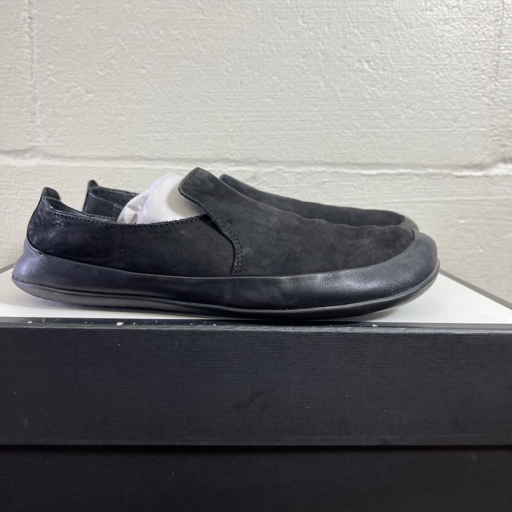 Vivobarefoot Opanka Black Leather Minimalist Barefoot Flats Women's 40 EU/ 9 US